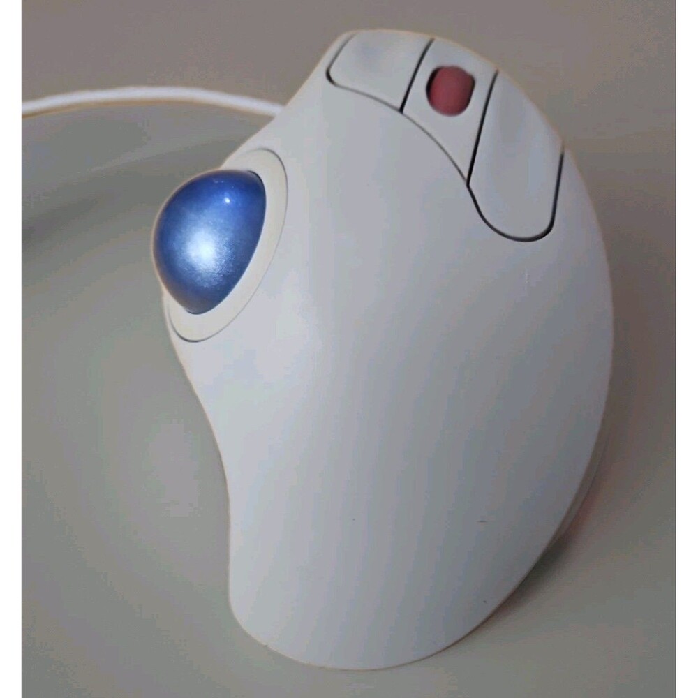 Logitech Trackman Marble Wheel Trackball Mouse T-BB13 Tested BLUE!!
